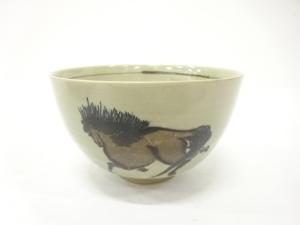 竜仙造　馬　茶碗